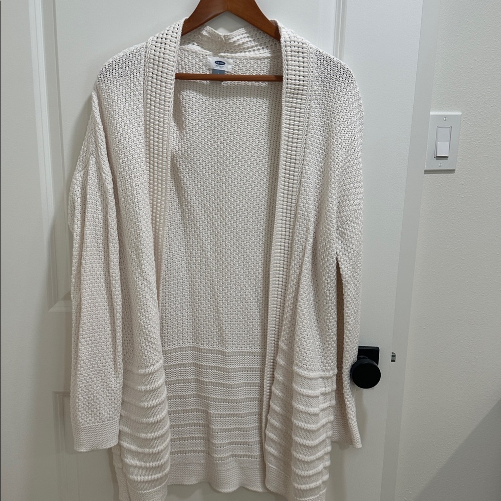 Old Navy Cream Textured Sweater